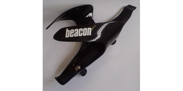 Nosilec bidona BEACON Carbon (beli napis)